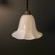 Pair of antique porcelain pendant lamps