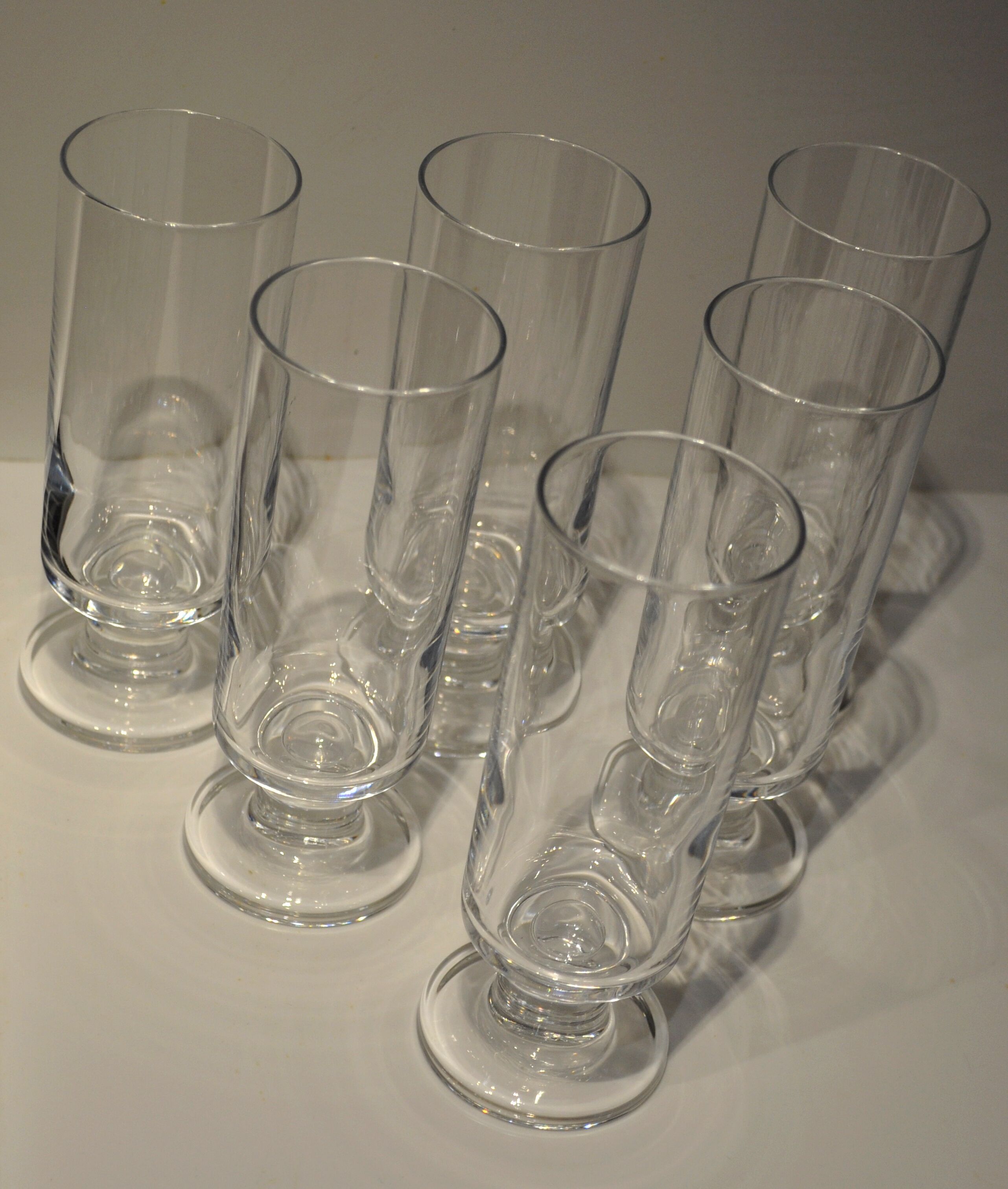 Vintage crystal champagne glasses