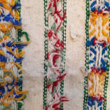 White carpet and woven wool, 185 x 250 colors