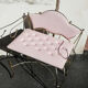 Coiffeuse en formica rose avec fauteuil capitonné 1960