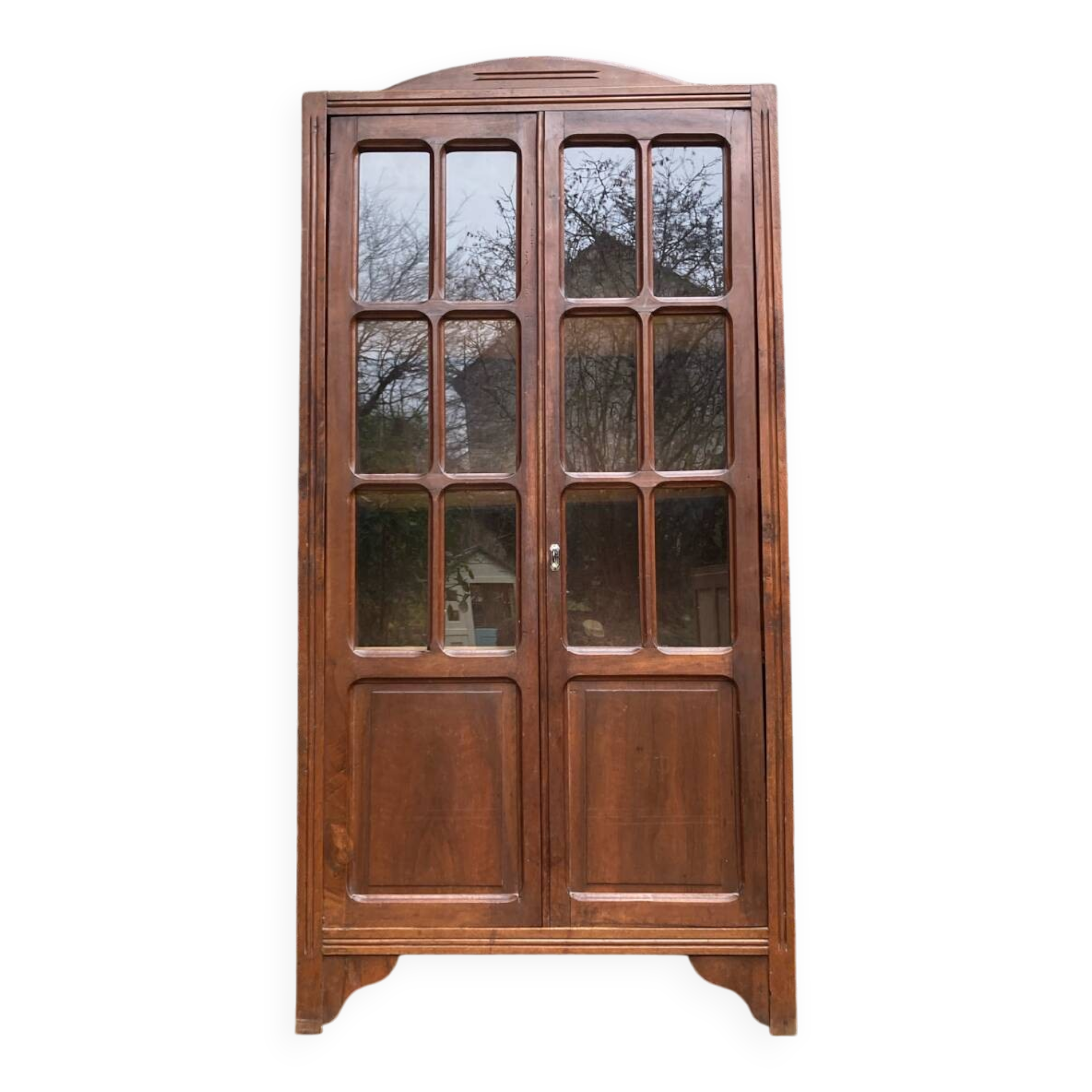 Vintage glass-fronted cabinet