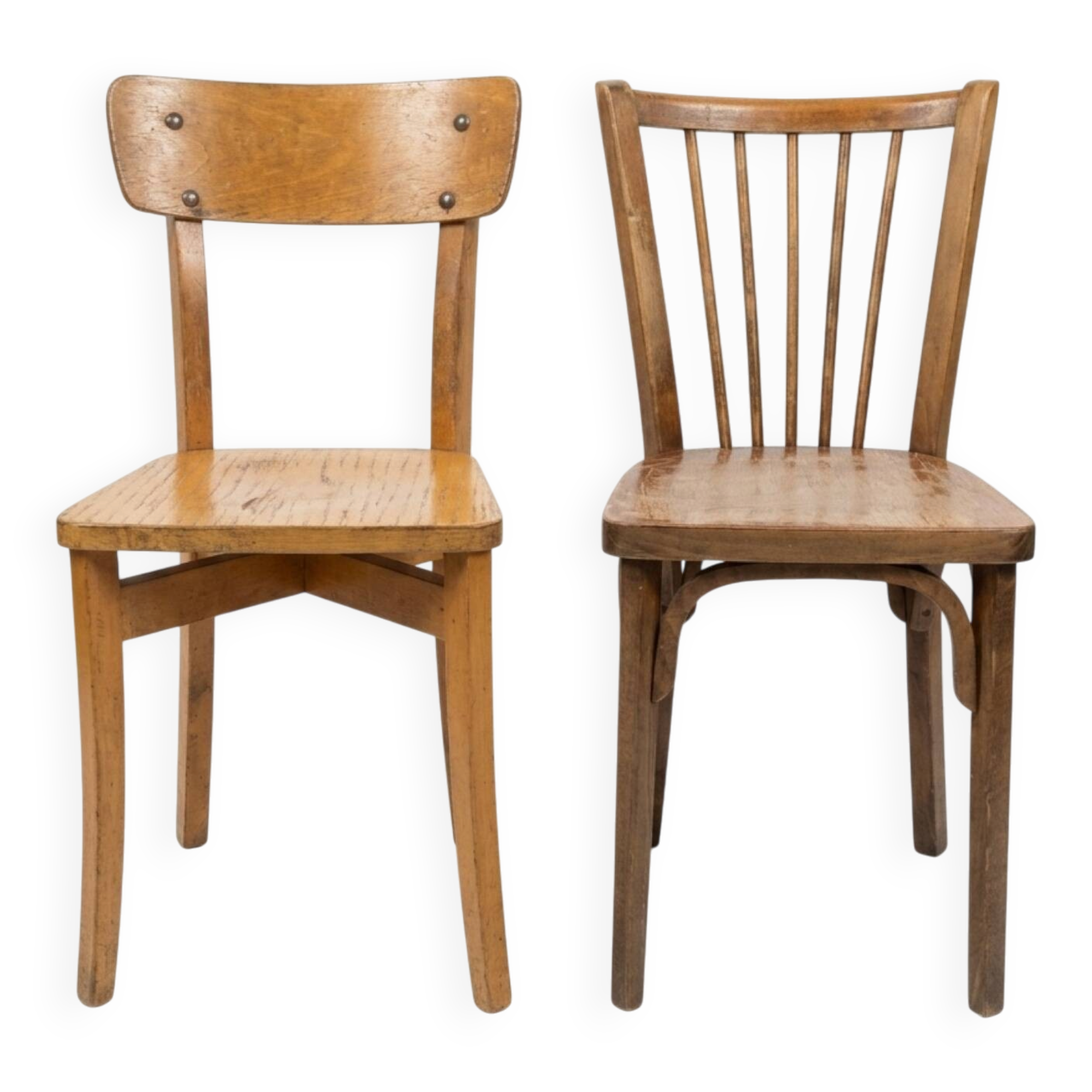Duo de Chaises Vintage dont une Baumann Authentique – "Dans leur jus"