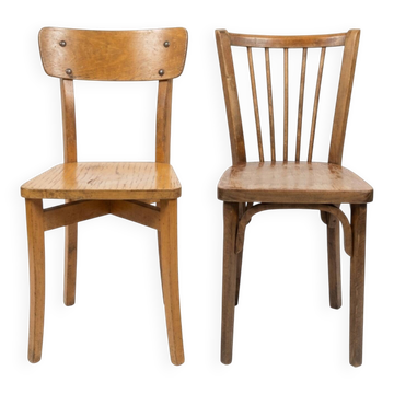 Pair of Vintage Chairs, one Authentic Baumann – "In their original condition"
