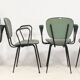 4 chaises vertes (Dans le gout de) jacques Hitier
