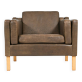 Vintage Danish design leather armchair from Vemb, 1980’s