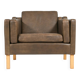 Vintage Danish design leather armchair from Vemb, 1980’s