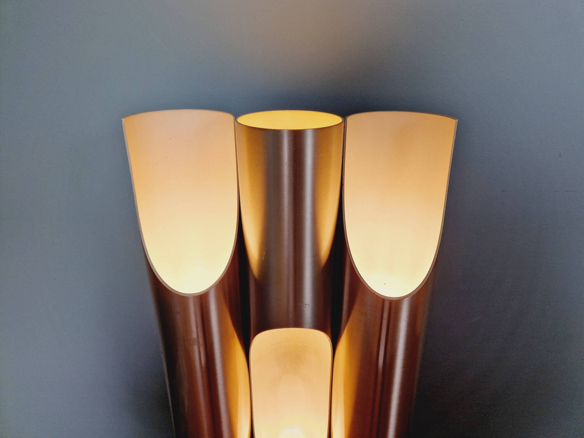 Set of 3 fuga xl wall lights (60cm), raak, 1960s