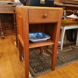 Oak bedside