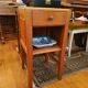 Oak bedside
