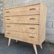 Commode vintage années 1950, pieds compas
