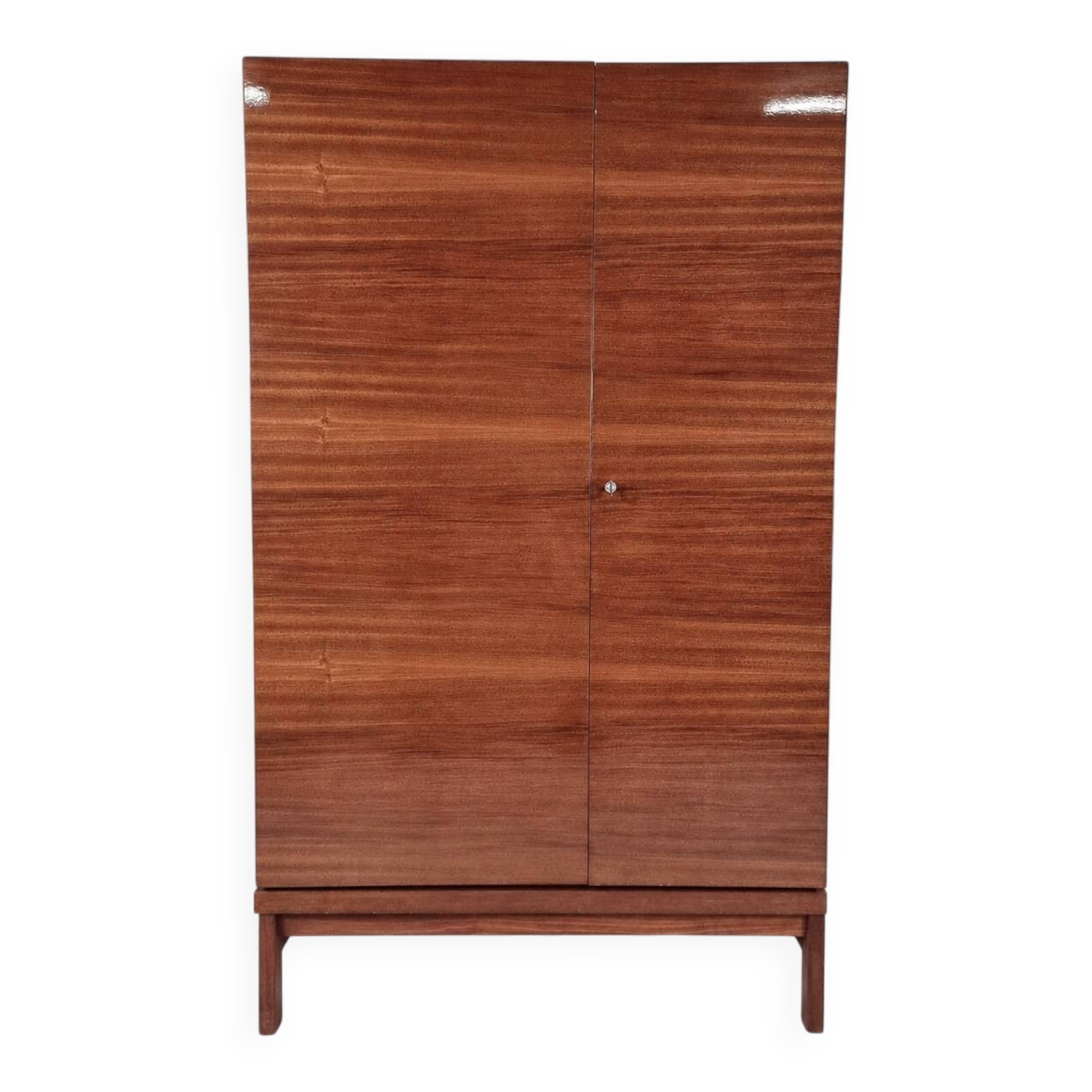 Garde-robe vintage en hêtre, années 1970