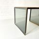 Vintage smoked glass and brass side table, Italy, 1970s