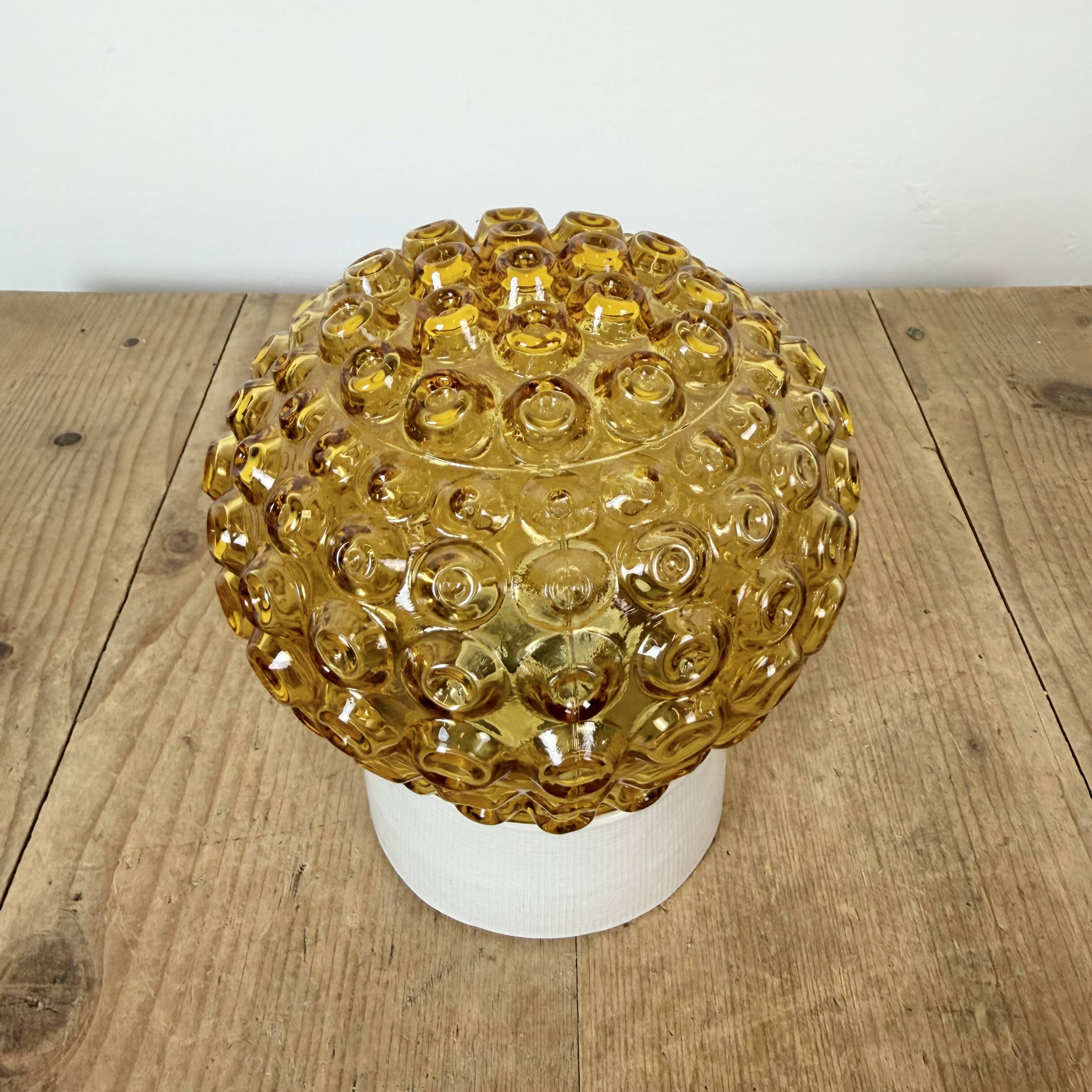 Vintage White Porcelain Ceiling Light, 1970s