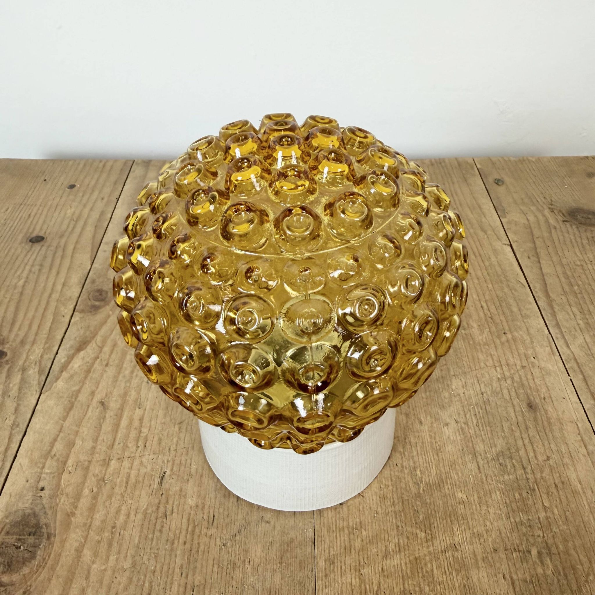 Vintage White Porcelain Ceiling Light, 1970s