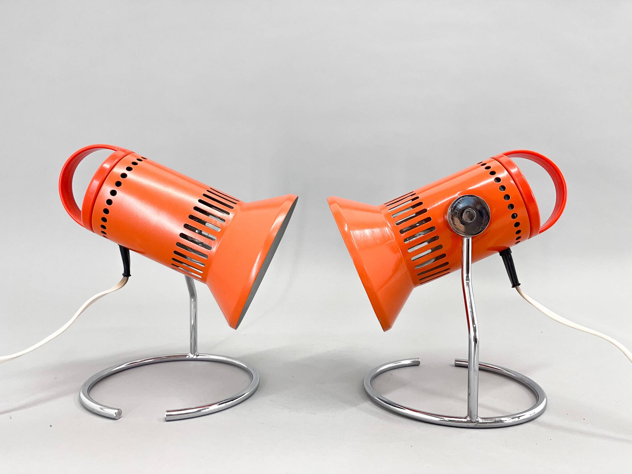 Set of Two Vintage Table Lamps from Chirana, 1970's