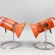 Set of Two Vintage Table Lamps from Chirana, 1970's