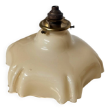 Beige opaline ceiling light in uraline