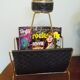 Free-standing ashtray with magazine holder