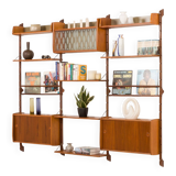 Ergo three bay wall unit by John Texmon, Norway 1960s.