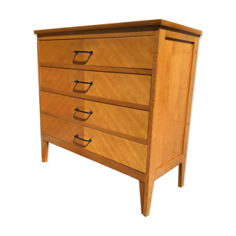 Dresser oak varnished 50/60 4 drawers