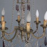 Pampille bronze chandelier and charm