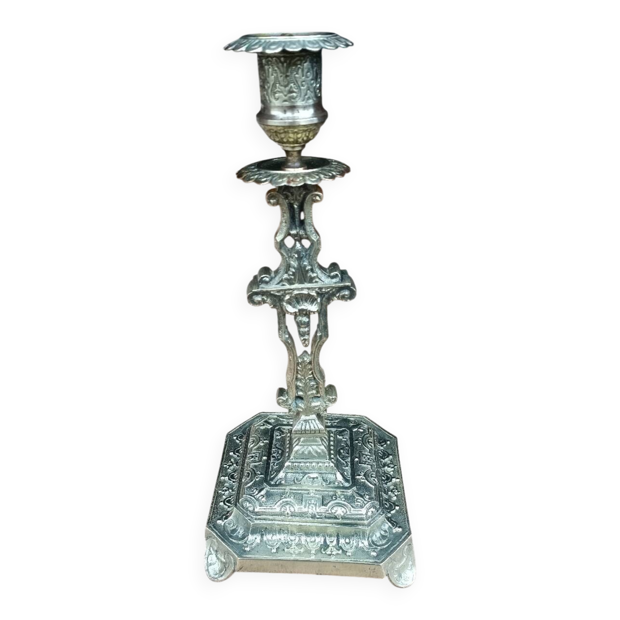 Bougeoir second Empire en bronze