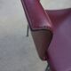 Ross Littell pour fauteuils Matteo Grassi en cuir Bordeaux et acier, ensemble de 2