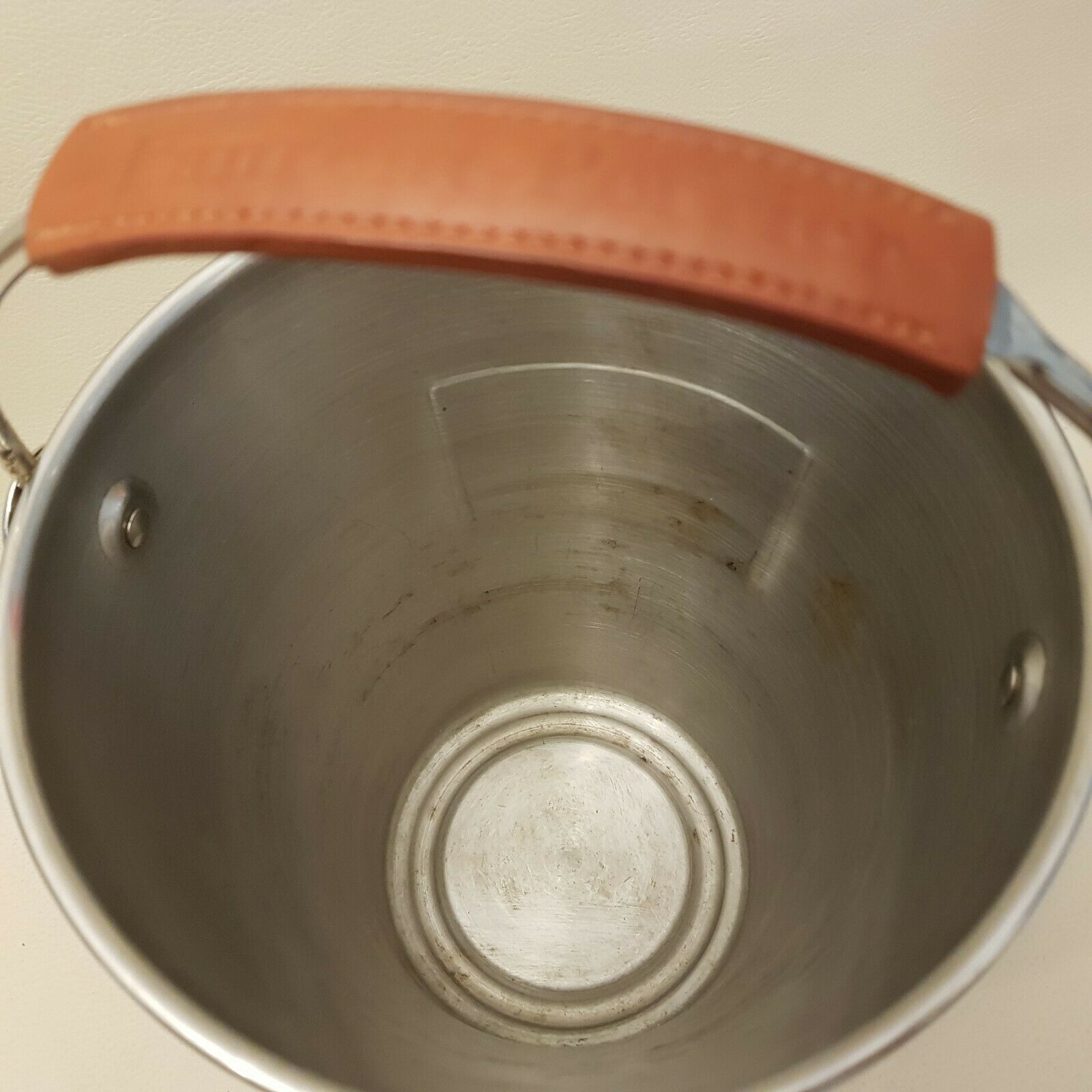 Laurent Perrier leather handle champagne bucket