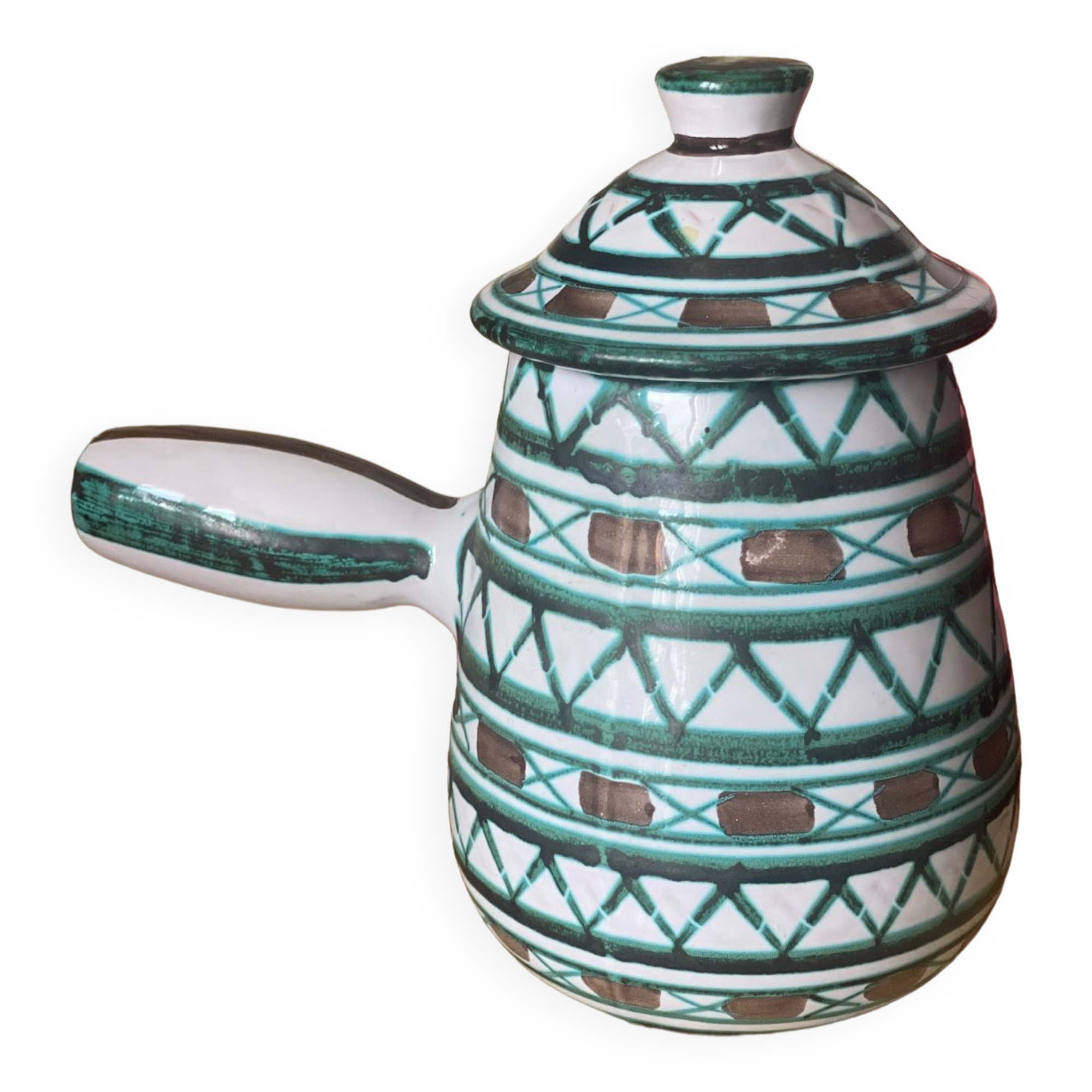 Vallauris vintage ceramic chocolatier signed Robert Picault