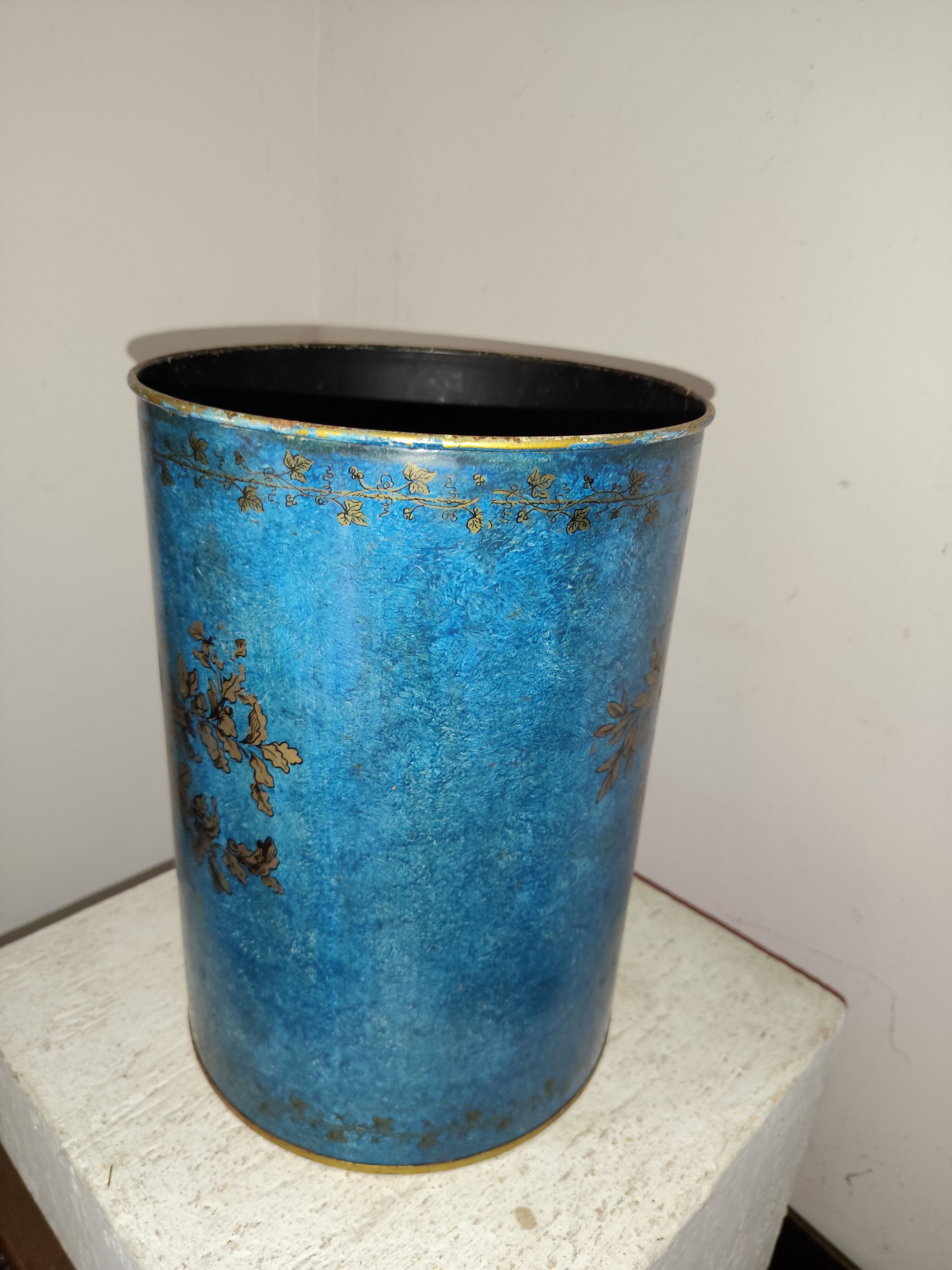 Paper bin metal Italy 1960s