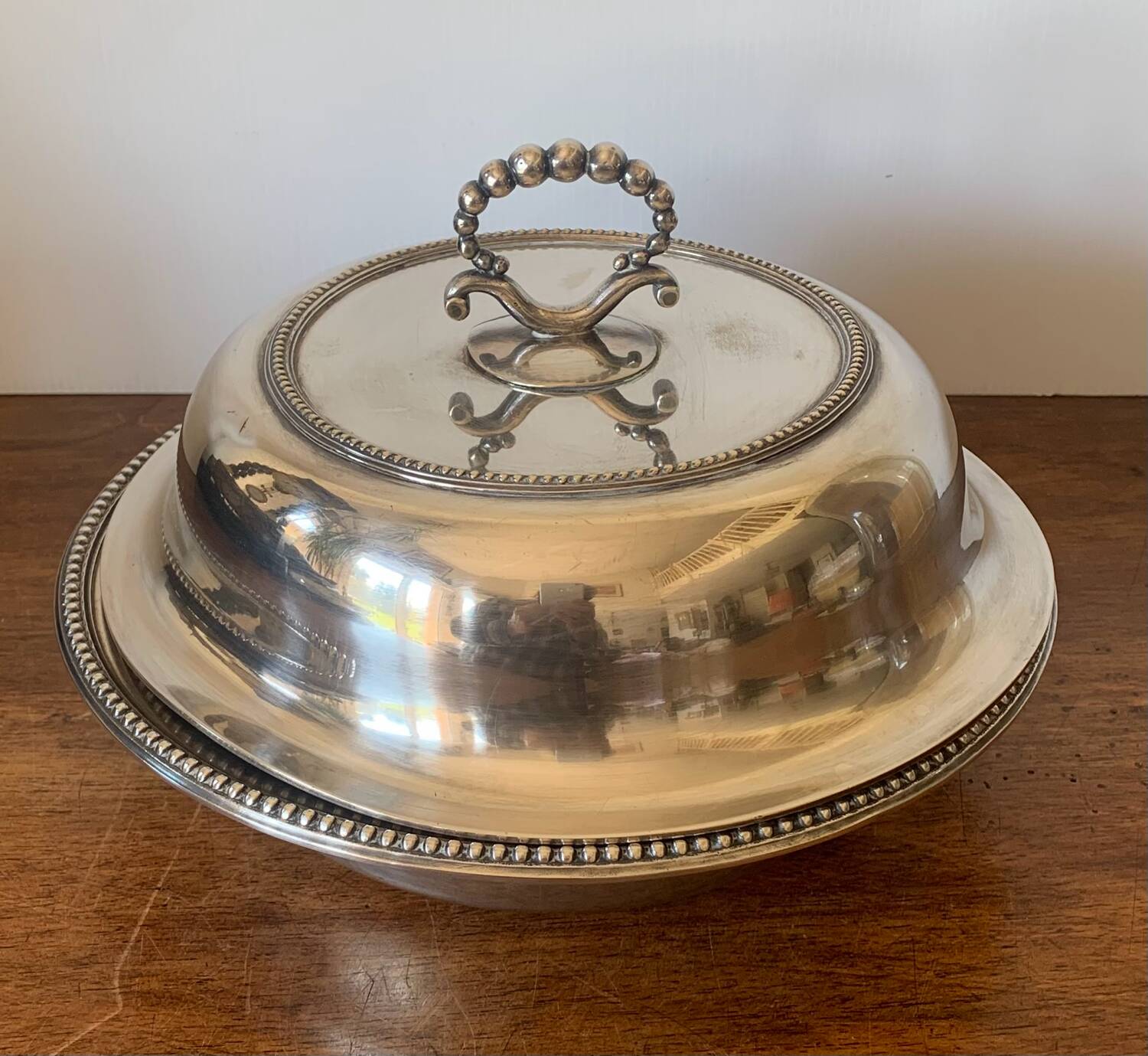 Plasait silver-plated vegetable dish