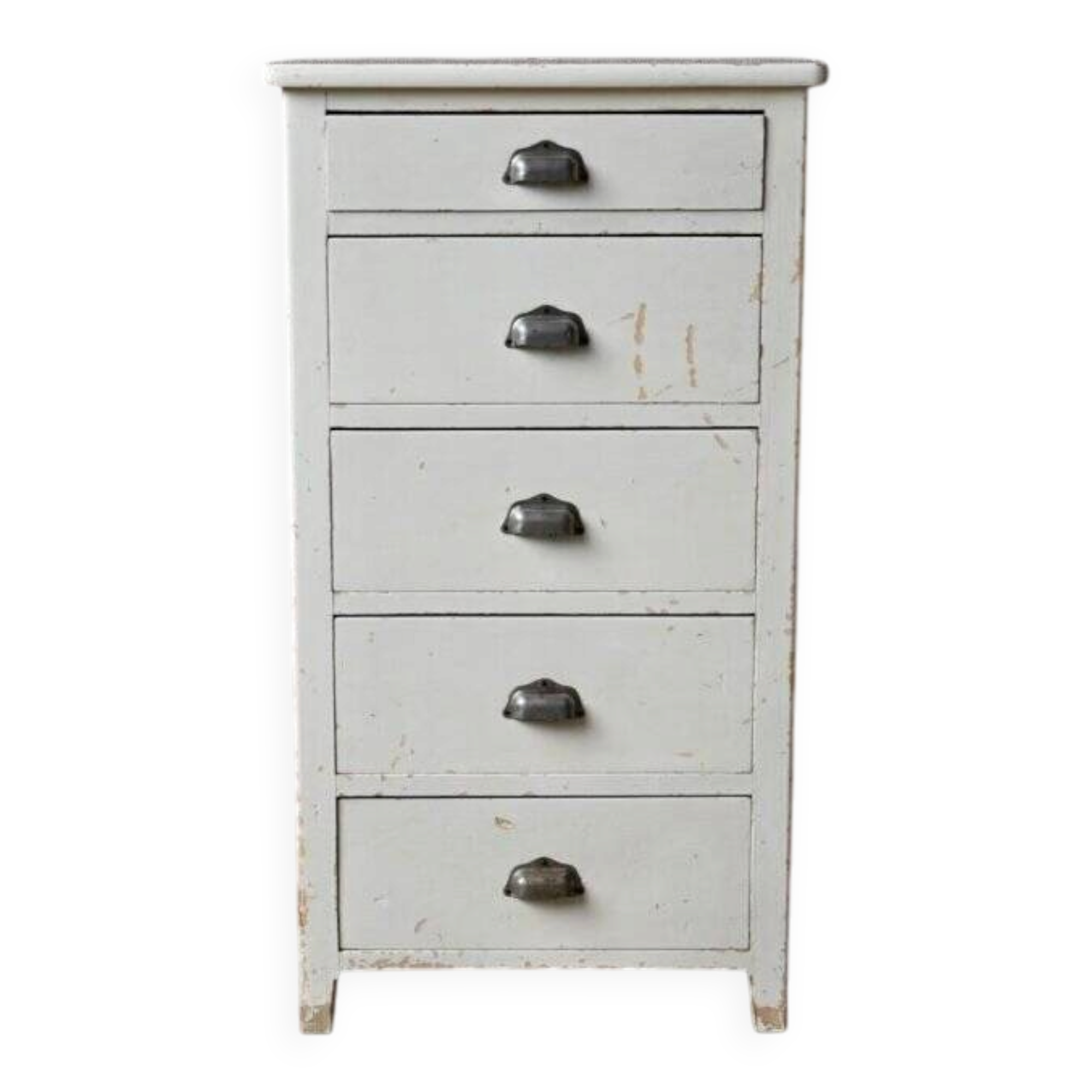 Small wooden chest of drawers vintage retro patinated bohemian 1950s