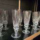 12 Saint-Louis Guernesey model champagne flutes in cut crystal