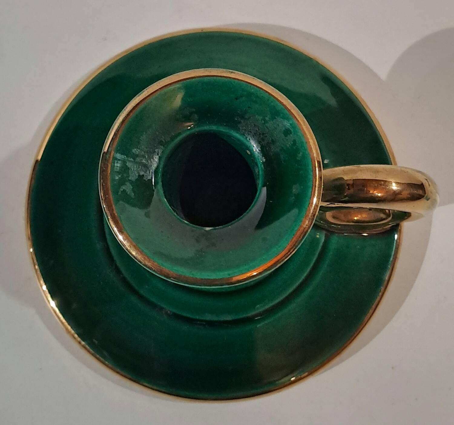 50s ceramic candle holder