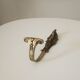 Old brass coat rack hook