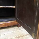 Solid walnut sideboard with 2 doors and 2 drawers, late 19th century