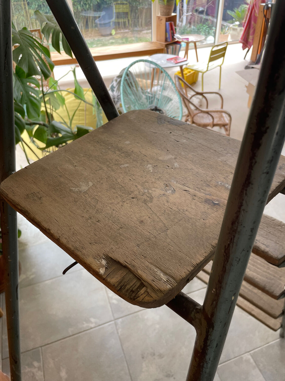 Ancient painter's stepladder