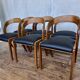 Set of 6 Baumann Gondola bistro chairs in curved wood