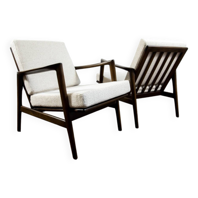Paire personnalisable de fauteuils modernes du milieu du siècle, 1960