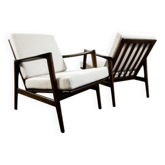 Paire personnalisable de fauteuils modernes du milieu du siècle, 1960