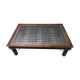 Tray coffee table decorated with a wrought iron trellis from 60-70