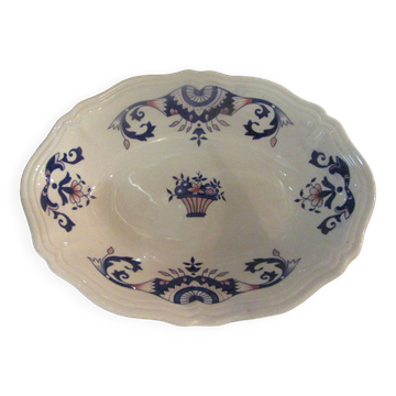 Ravier ou petit plat ovale céramique longchamps modèle rouennais