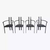 Set of 4 Italian design armchairs from the 80s