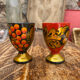 2 coquetiers en bois folklore Russe