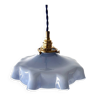 Vintage blue opaline pendant light