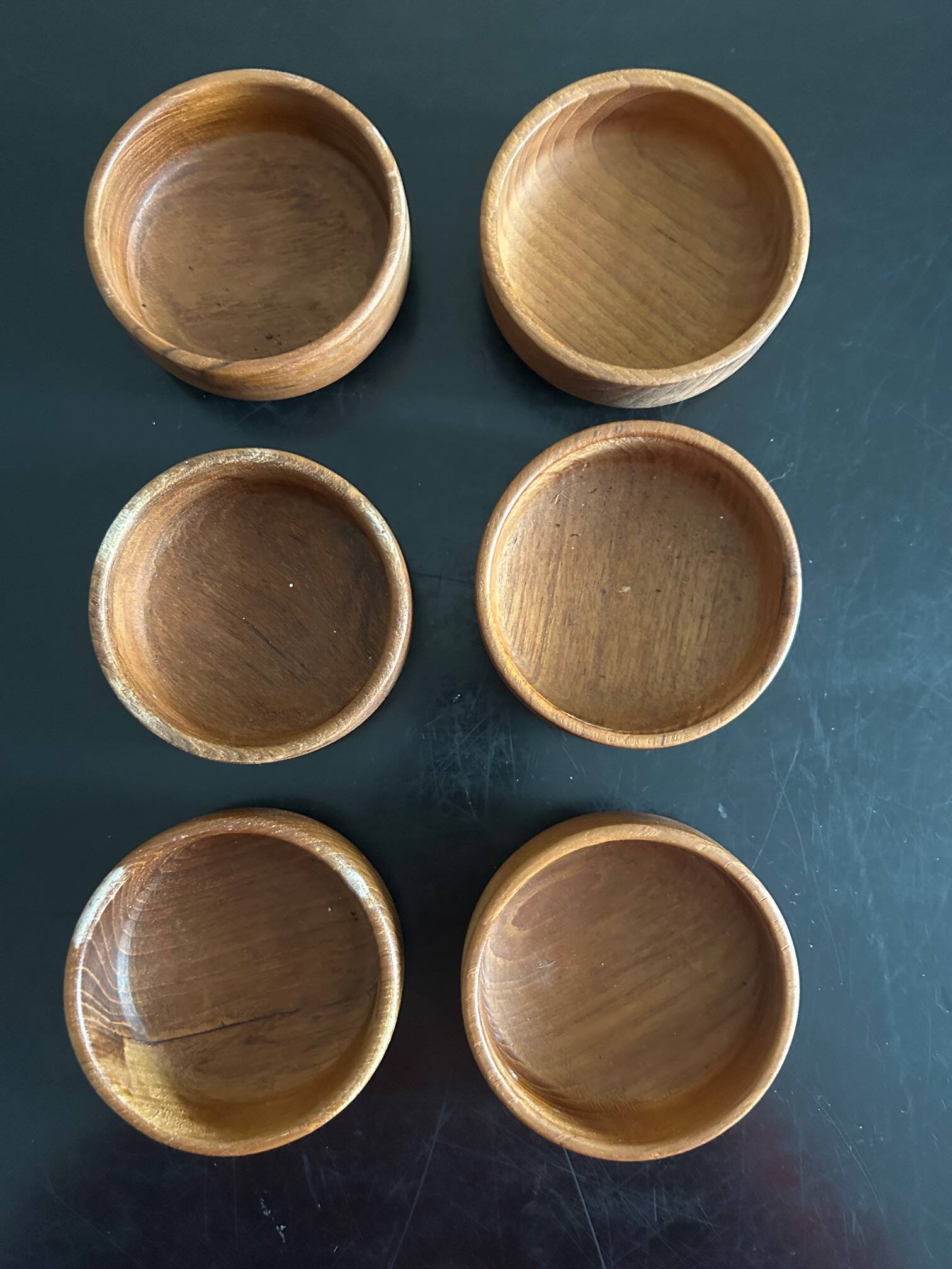 teak bowls from the 70s