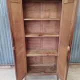 Armoire parisienne en bois vintage