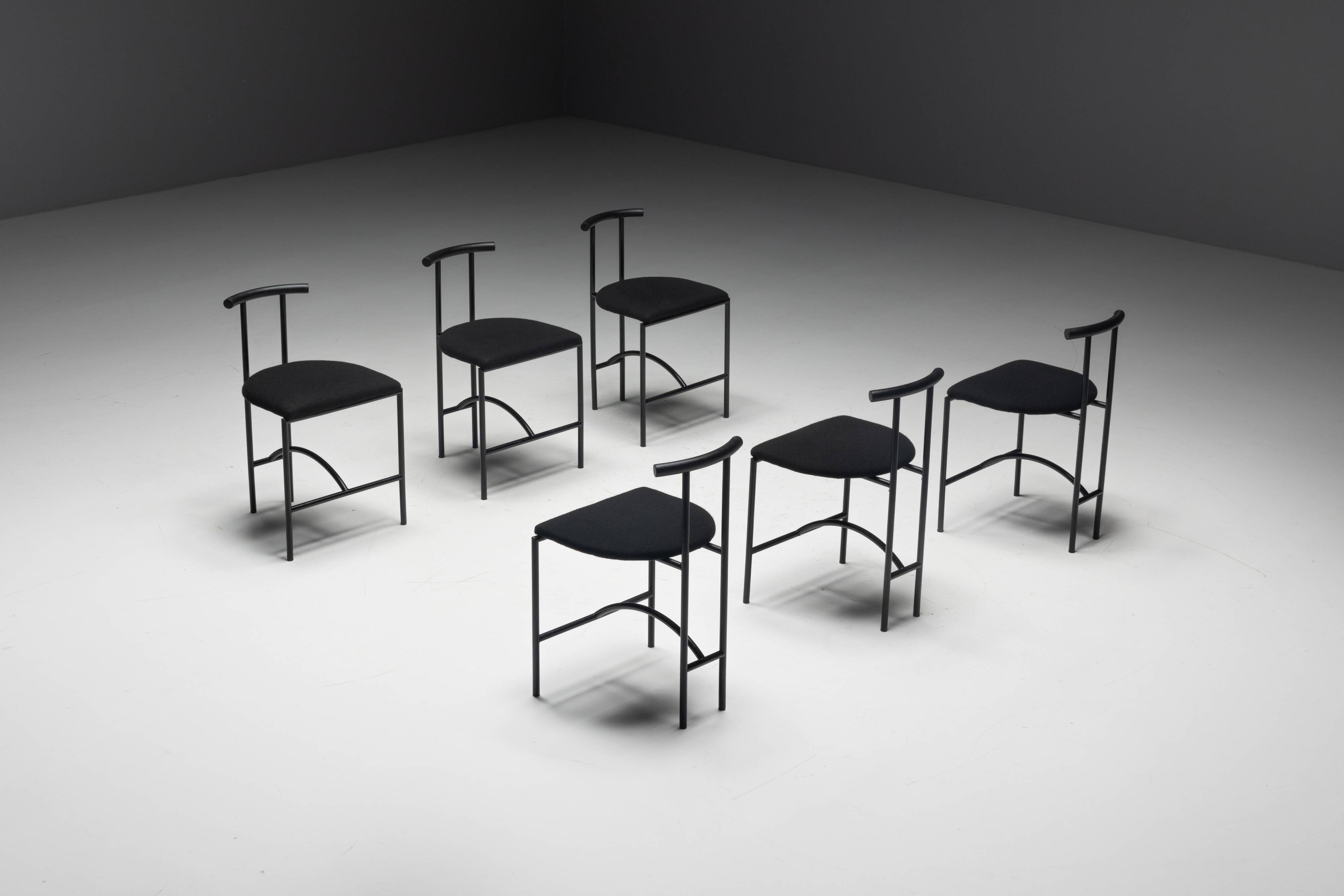 Postmodern "Tokyo" Dining Chairs by Rodney Kinsman for Bieffeplast, Italy, 1980s