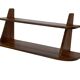Vintage wooden wall shelve rack bookshelf in wood minimalist