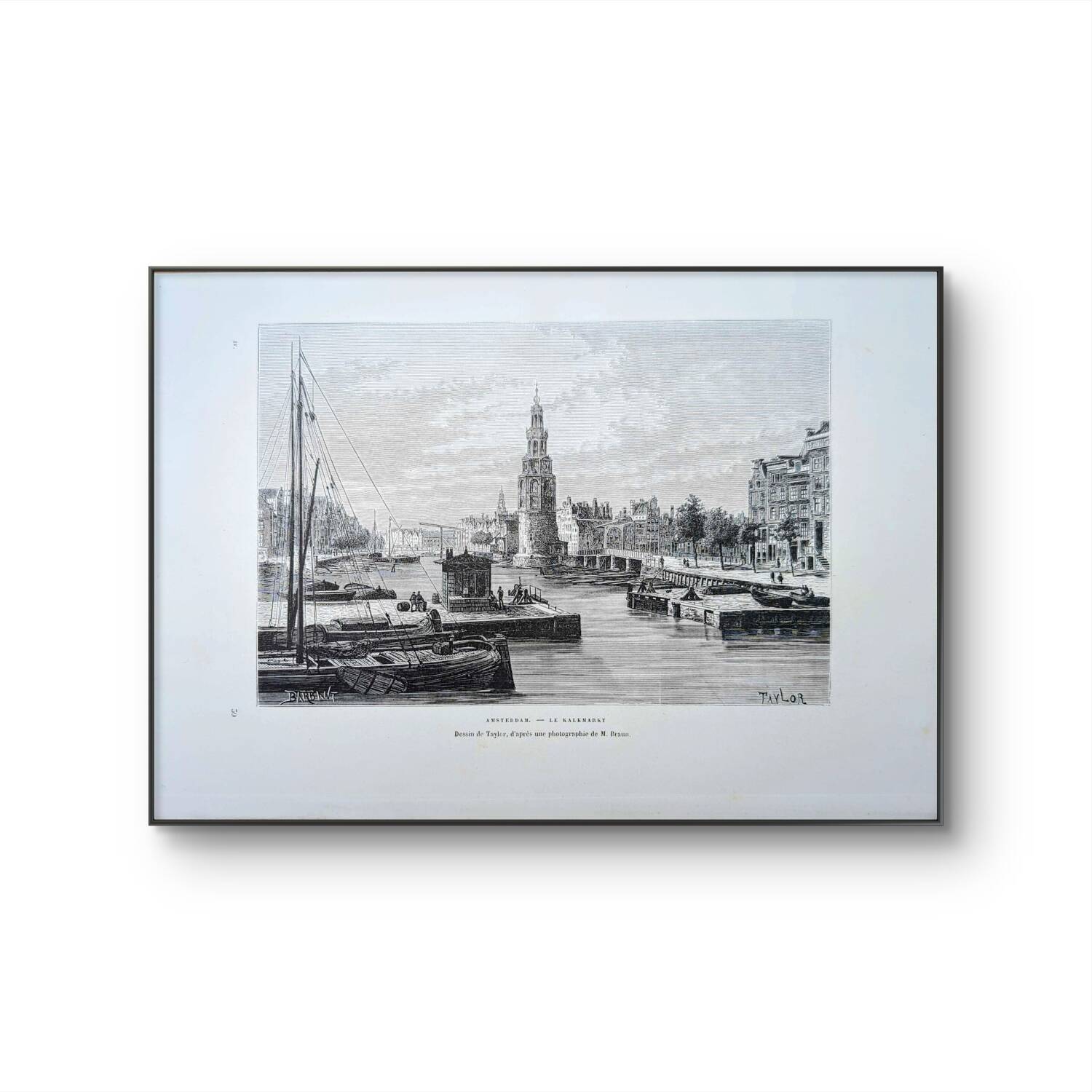 Printed in 1879, Amsterdam, the Kalkmarkt